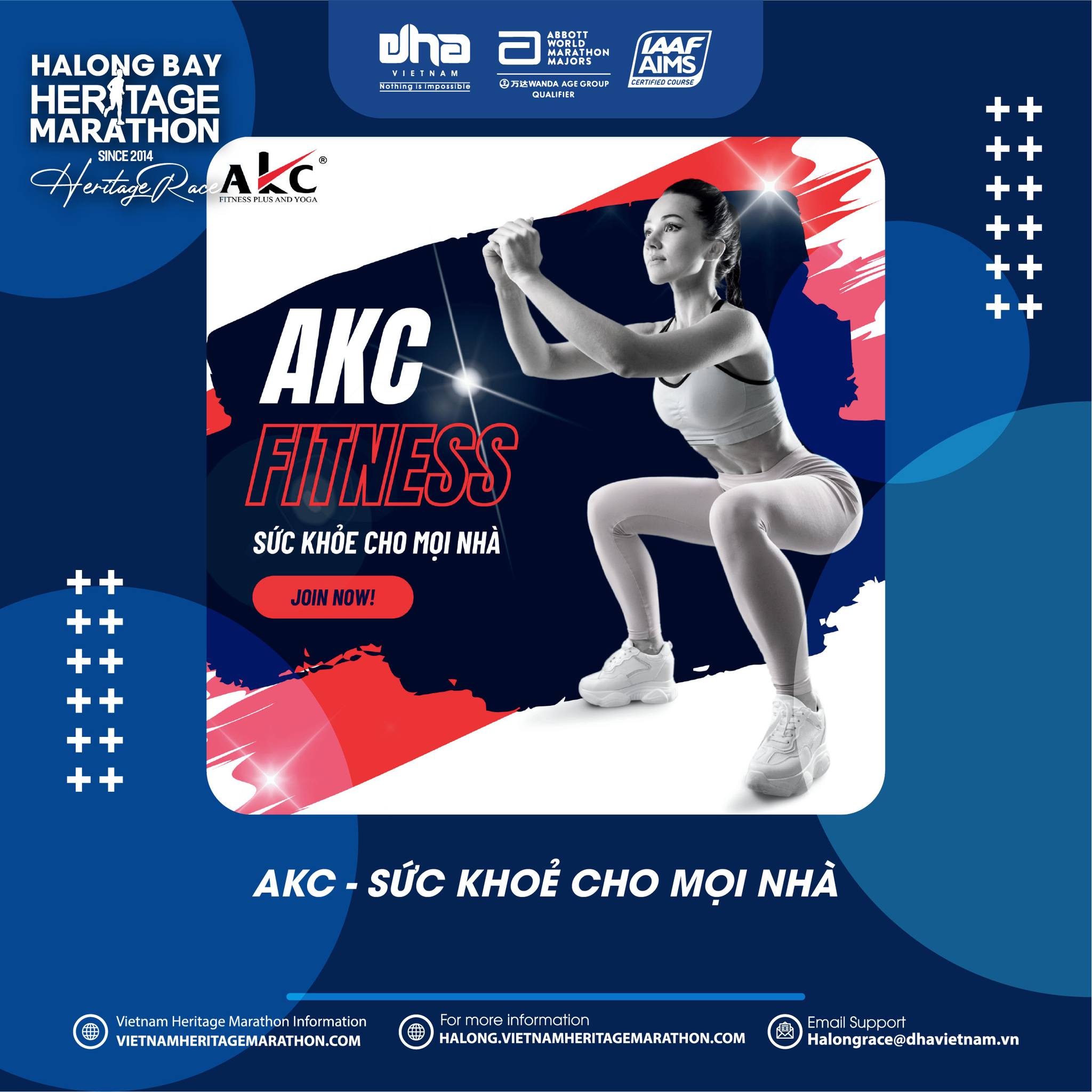 AKC FITNESS ƯU ĐÃI NHÂN DỊP GIẢI HALONG BAY HERITAGE MARATHON