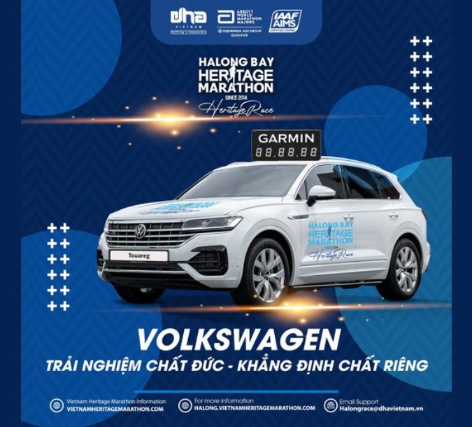 VOLKSWAGEN TOUAREG DẪN ĐOÀN VĐV GIẢI HALONG BAY HERITAGE MARATHON 2023