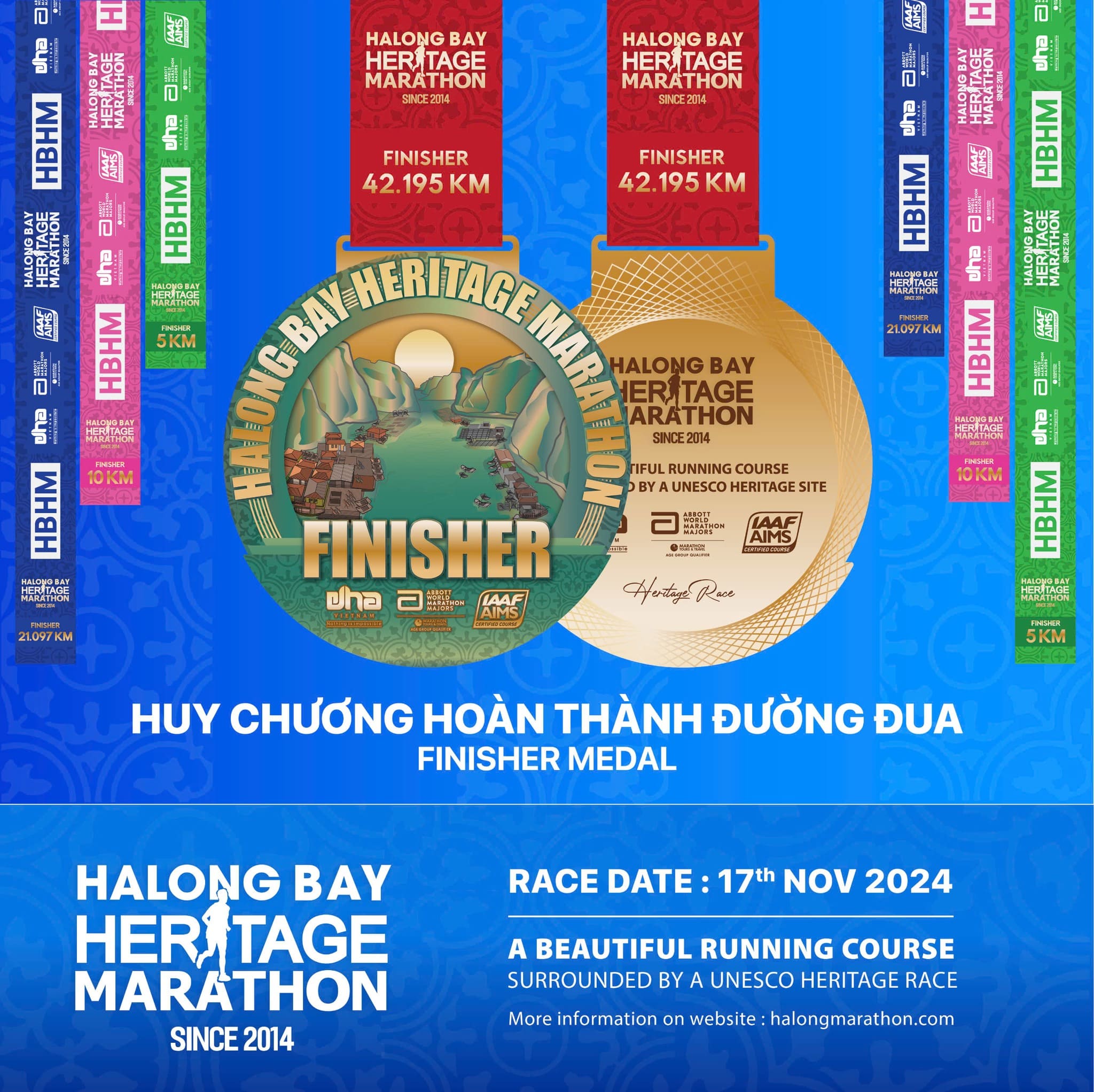 The Halong Bay Heritage Marathon 2024 Medal - A symbol of Heritage and Pride