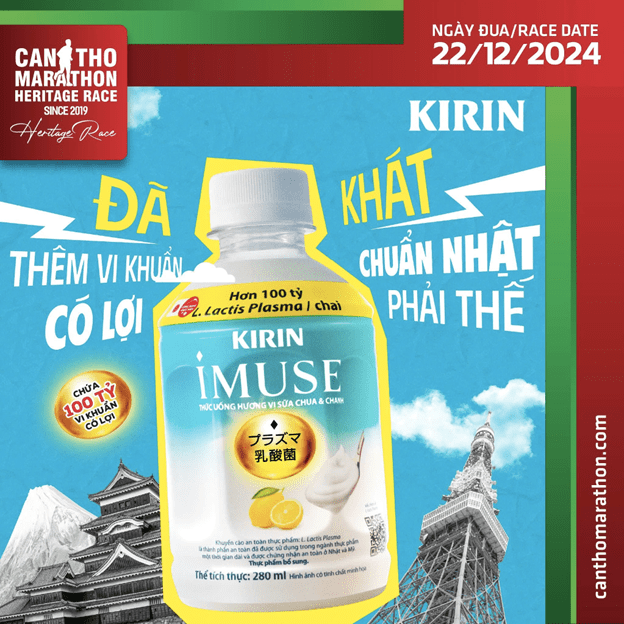 KIRIN iMUSE x Giải Marathon Quốc tế Di sản Cần Thơ 2024 : Tiếp sức cho nhà vô địch