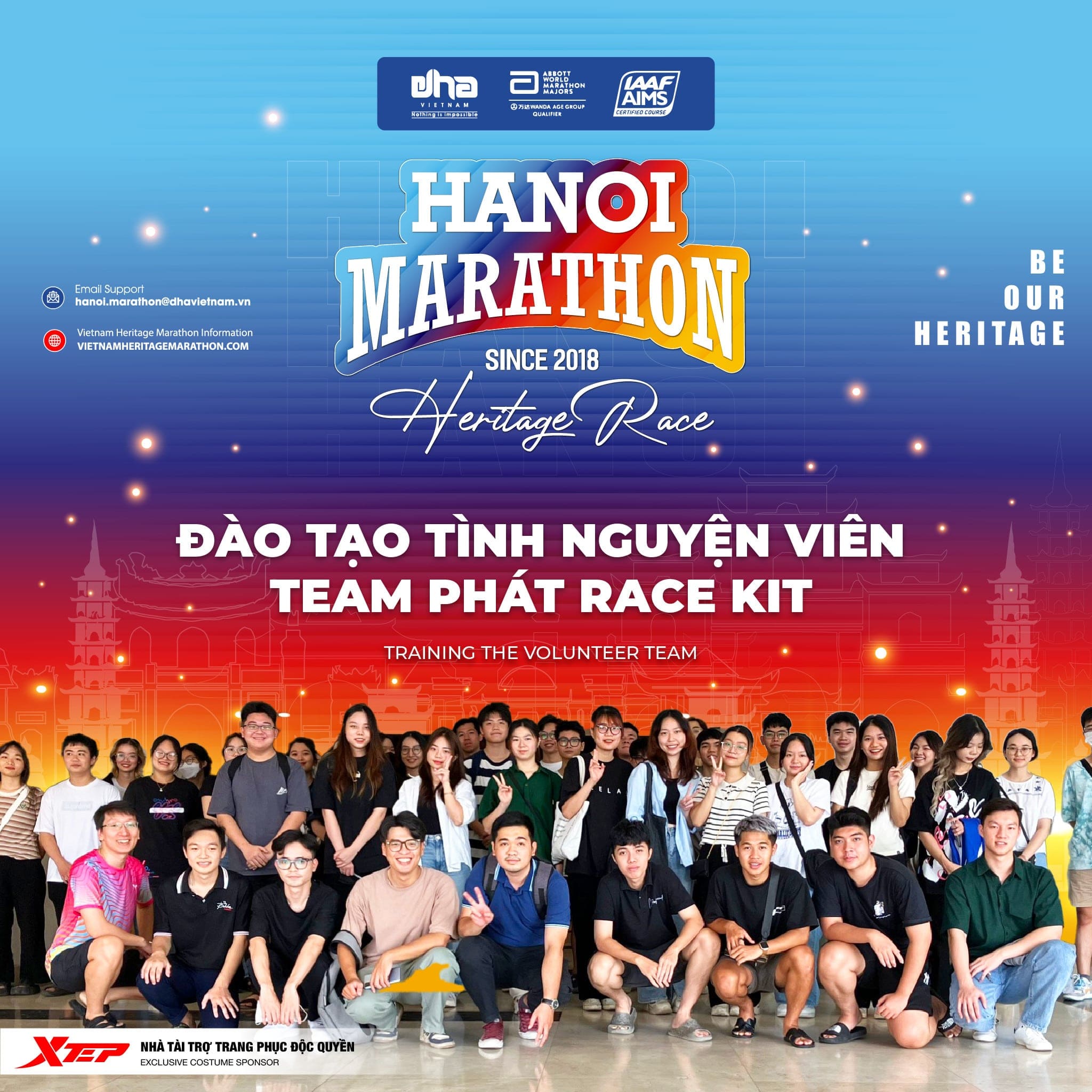 ĐÀO TẠO TÌNH NGUYỆN VIÊN GIẢI HANOI MARATHON HERITAGE RACE